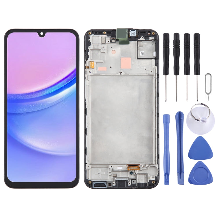 For Samsung Galaxy A15 5G SM-156B Original LCD Screen Digitizer Full Assembly with Frame (Black) - LCD Screen by PMC Jewellery | Online Shopping South Africa | PMC Jewellery | Buy Now Pay Later Mobicred