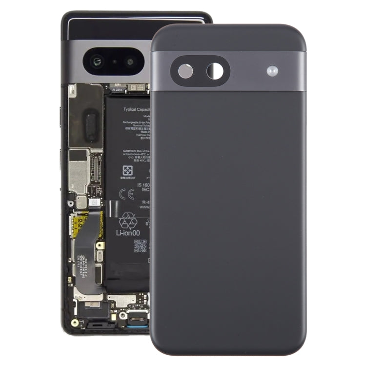 For Google Pixel 8a Original Battery Back Cover with Camera Lens Cover(Black) - Back Cover by PMC Jewellery | Online Shopping South Africa | PMC Jewellery | Buy Now Pay Later Mobicred
