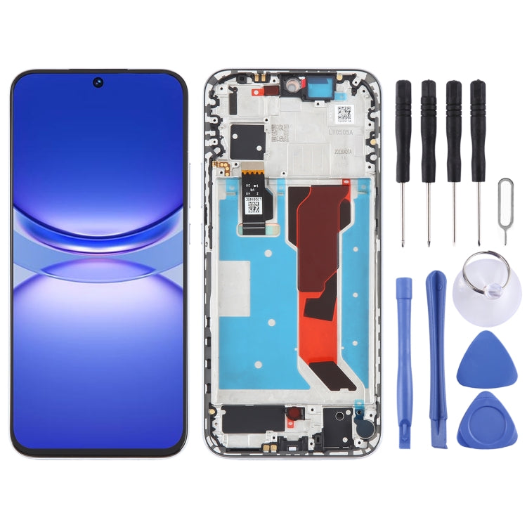 For Huawei nova 12 Lite Original LCD Screen Digitizer Full Assembly with Frame (White) - LCD Screen by PMC Jewellery | Online Shopping South Africa | PMC Jewellery | Buy Now Pay Later Mobicred