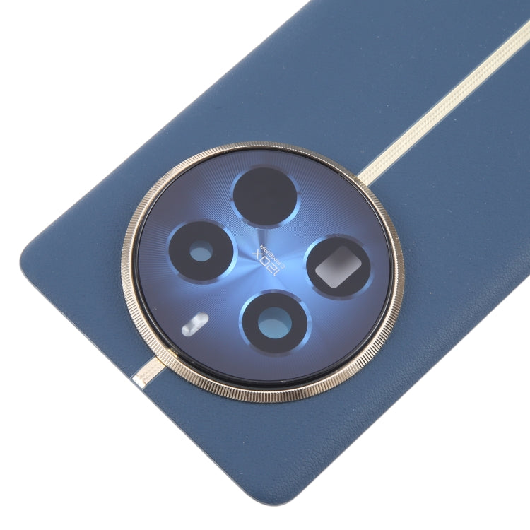 For Realme 12 Pro+ Original Battery Back Cover with Camera Lens Cover(Dark Blue) - Back Cover by PMC Jewellery | Online Shopping South Africa | PMC Jewellery | Buy Now Pay Later Mobicred