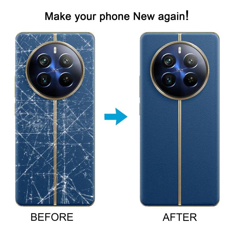 For Realme 12 Pro+ Original Battery Back Cover with Camera Lens Cover(Dark Blue) - Back Cover by PMC Jewellery | Online Shopping South Africa | PMC Jewellery | Buy Now Pay Later Mobicred