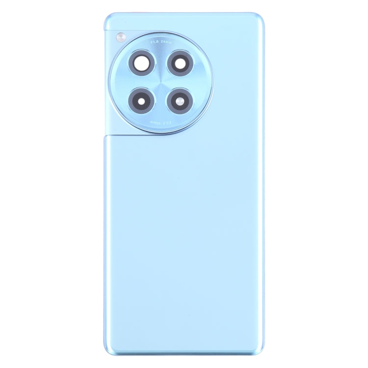 For OnePlus 12R CPH2609 CPH2585 Original Glass Battery Back Cover with Camera Lens(Blue) - Back Cover by PMC Jewellery | Online Shopping South Africa | PMC Jewellery | Buy Now Pay Later Mobicred