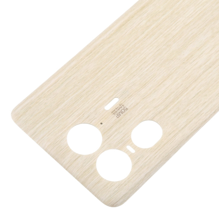 For Motorola Moto X50 Ultra Original Battery Back Cover(Wood) - Back Cover by PMC Jewellery | Online Shopping South Africa | PMC Jewellery | Buy Now Pay Later Mobicred