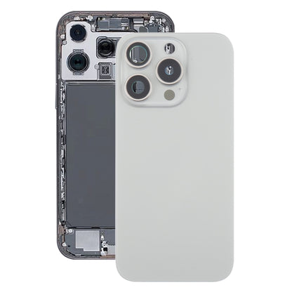 For iPhone 16 Pro Original Glass Battery Back Cover with Camera Lens Cover + MagSafe Magnet(Silver) -  by PMC Jewellery | Online Shopping South Africa | PMC Jewellery | Buy Now Pay Later Mobicred