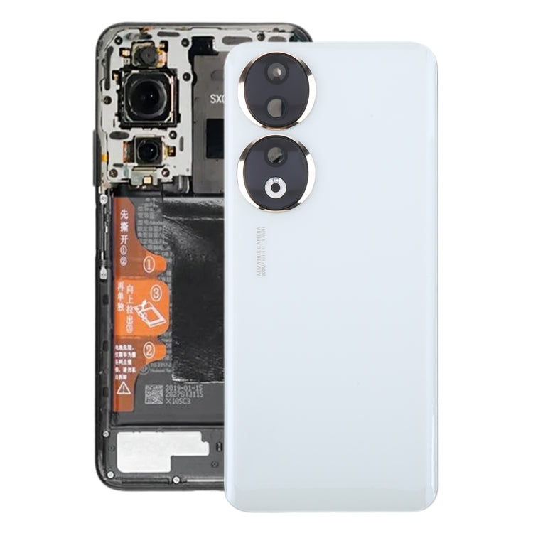 For Honor 90 Battery Back Cover with Camera Lens(White) - Back Cover by PMC Jewellery | Online Shopping South Africa | PMC Jewellery | Buy Now Pay Later Mobicred