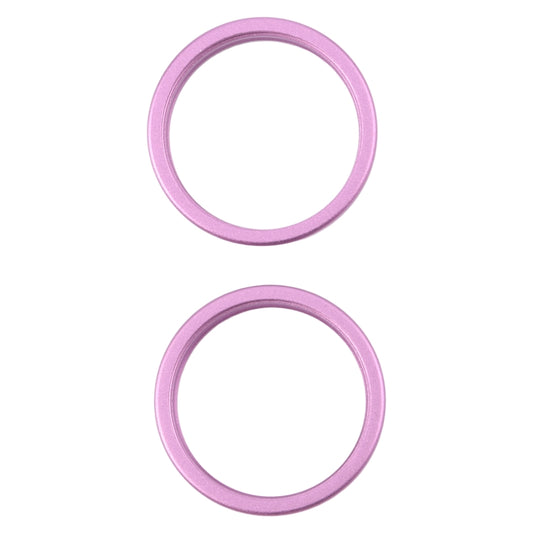 For iPhone 16 2pcs/set Rear Camera Glass Lens Metal Outside Protector Hoop Ring (Purple) -  by PMC Jewellery | Online Shopping South Africa | PMC Jewellery | Buy Now Pay Later Mobicred