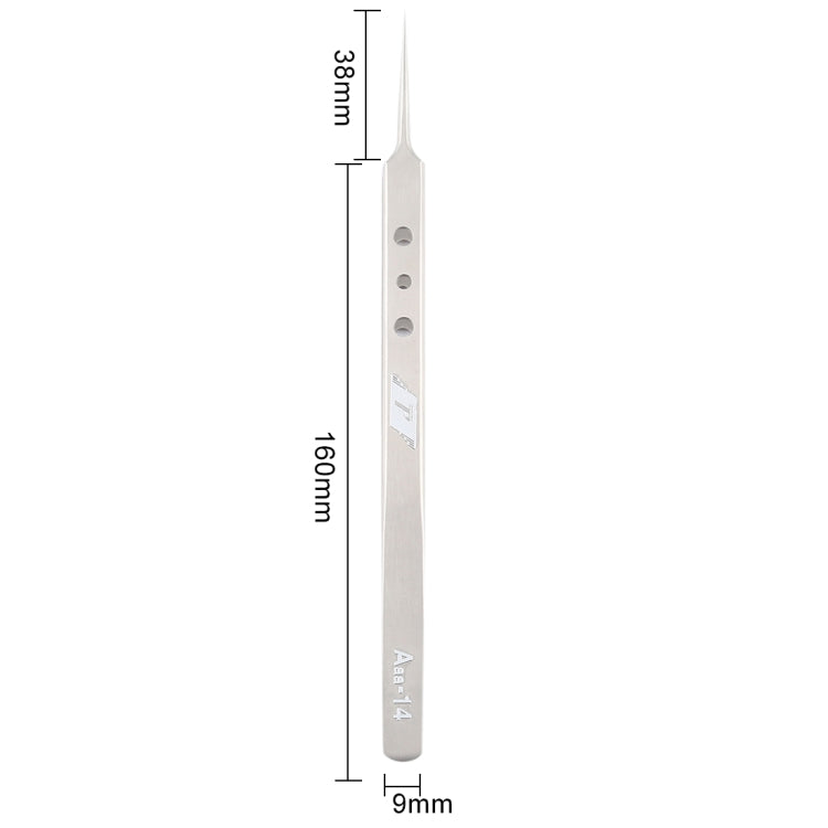 Aaa-14 Precision Repair Tweezers Long Pointed Stainless Steel - Tweezers by PMC Jewellery | Online Shopping South Africa | PMC Jewellery | Buy Now Pay Later Mobicred