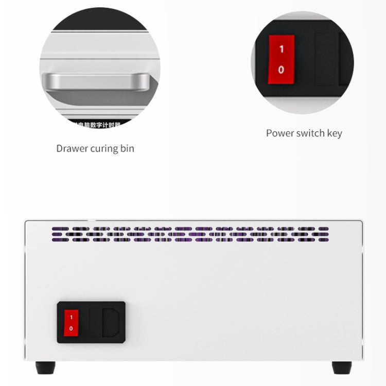 TBK 605 100W Mini UV Curing Lamp Box 48 LEDs Curved Surface Screen UV Curing Box, US Plug - Others by TBK | Online Shopping South Africa | PMC Jewellery