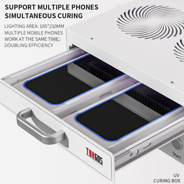 TBK 605 100W Mini UV Curing Lamp Box 48 LEDs Curved Surface Screen UV Curing Box, AU Plug - Others by TBK | Online Shopping South Africa | PMC Jewellery