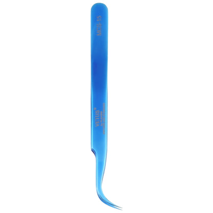 Vetus MCS-15 Bright Blue Curved Tweezers - Tweezers by VETUS | Online Shopping South Africa | PMC Jewellery | Buy Now Pay Later Mobicred