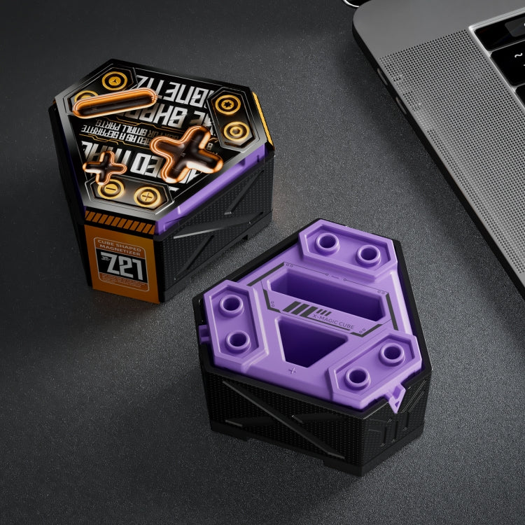 JAKEMY JM-Z21 Cube Shaped Screwdriver Magnetizer/Demagnetizer (Purple) - Magnetizer Demagnetizer Tool by JAKEMY | Online Shopping South Africa | PMC Jewellery