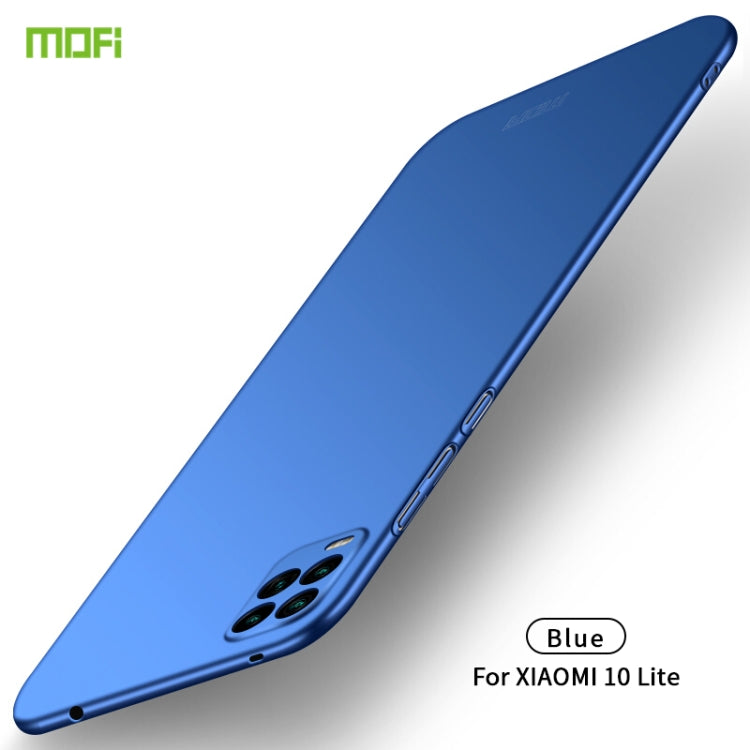 For Xiaomi Mi 10 Lite MOFI Frosted PC Ultra-thin Hard Case(Blue) - Xiaomi Cases by MOFI | Online Shopping South Africa | PMC Jewellery