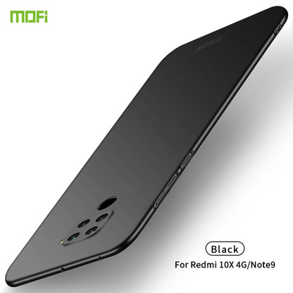 For Xiaomi Redmi 10X 4G MOFI Frosted PC Ultra-thin Hard Case(Black) - Xiaomi Cases by MOFI | Online Shopping South Africa | PMC Jewellery