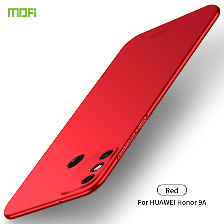 For Huawei Honor 9A MOFI Frosted PC Ultra-thin Hard Case(Red) - Honor Cases by MOFI | Online Shopping South Africa | PMC Jewellery