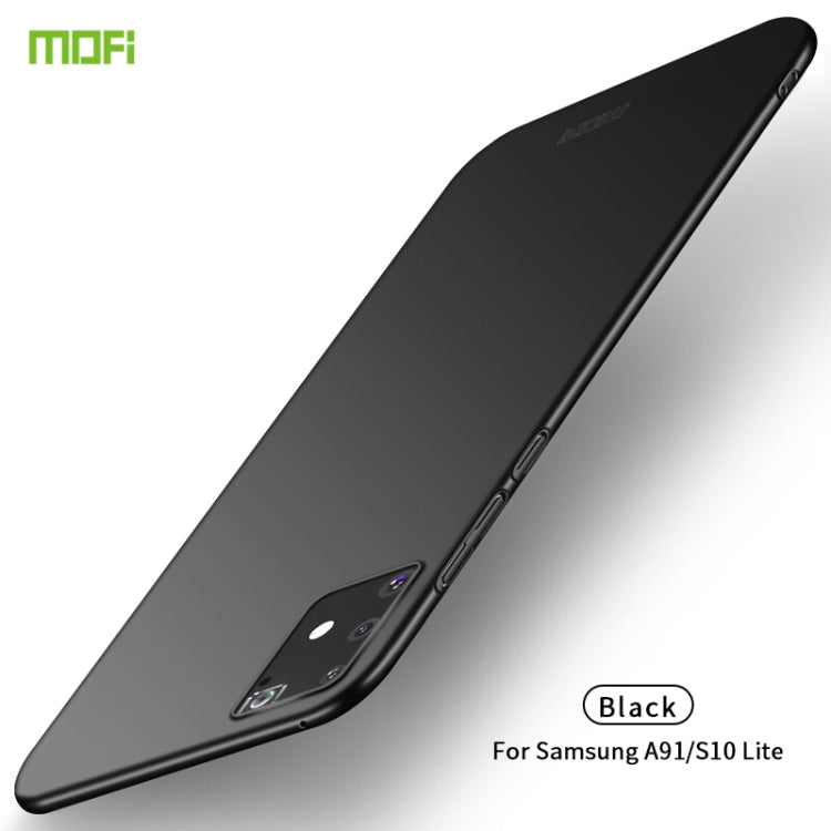 For Samsung Galaxy A91/S10Lite MOFI Frosted PC Ultra-thin Hard C(Black) - Galaxy Phone Cases by MOFI | Online Shopping South Africa | PMC Jewellery