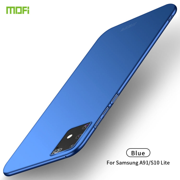 For Samsung Galaxy A91/S10Lite MOFI Frosted PC Ultra-thin Hard C(Blue) - Galaxy Phone Cases by MOFI | Online Shopping South Africa | PMC Jewellery