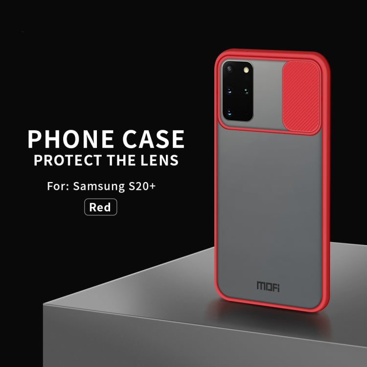 For Samsung Galaxy S20 Plus MOFI Xing Dun Series Translucent Frosted PC + TPU Privacy Anti-glare Shockproof All-inclusive Protective Case(Red) - Galaxy Phone Cases by MOFI | Online Shopping South Africa | PMC Jewellery