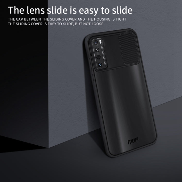 For Huawei nova 7 MOFI Xing Dun Series PC + TPU Anti-peep Waterproof And Anti-drop All-inclusive Protective Shell, Translucent Frosted(Black) - Huawei Cases by MOFI | Online Shopping South Africa | PMC Jewellery