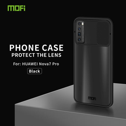 For Huawei nova 7 Pro MOFI Xing Dun Series PC + TPU Anti-peep Waterproof And Anti-drop All-inclusive Protective Shell, Translucent Frosted(Black) - Huawei Cases by MOFI | Online Shopping South Africa | PMC Jewellery