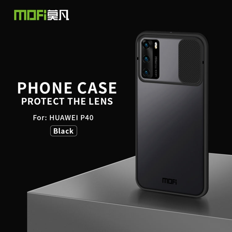 For Huawei P40 MOFI Xing Dun Series PC + TPU Anti-peep Waterproof And Anti-drop All-inclusive Protective Shell, Translucent Frosted(Black) - Huawei Cases by MOFI | Online Shopping South Africa | PMC Jewellery