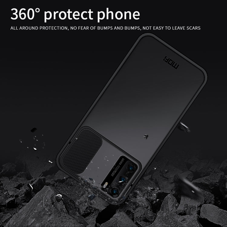 For Huawei P40 MOFI Xing Dun Series PC + TPU Anti-peep Waterproof And Anti-drop All-inclusive Protective Shell, Translucent Frosted(Black) - Huawei Cases by MOFI | Online Shopping South Africa | PMC Jewellery