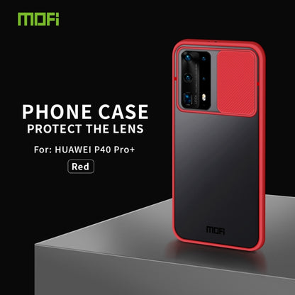 For Huawei P40 Pro+ MOFI Xing Dun Series PC + TPU Anti-peep Waterproof And Anti-drop All-inclusive Protective Shell, Translucent Frosted(Red) - Huawei Cases by MOFI | Online Shopping South Africa | PMC Jewellery