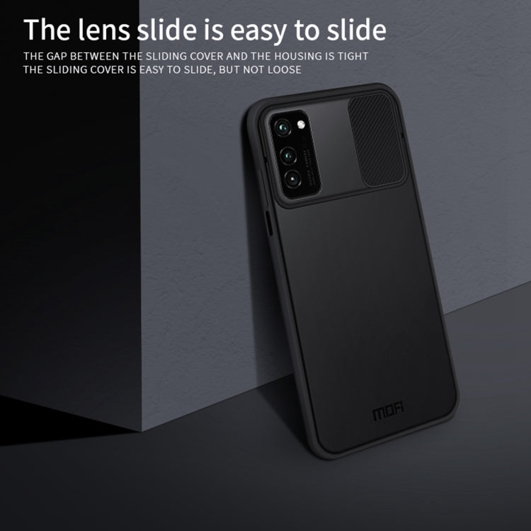 For Huawei HonorV30 MOFI Xing Dun Series PC + TPU Anti-peep Waterproof And Anti-drop All-inclusive Protective Shell, Translucent Frosted(Black) - Huawei Cases by MOFI | Online Shopping South Africa | PMC Jewellery