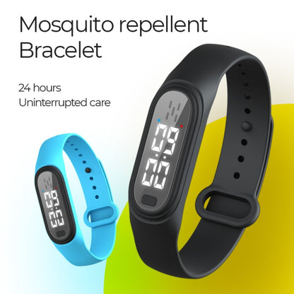 Q2 Outdoor Ultrasonic Electronic Mosquito Repellent Bracelet, Support Three-gear Mode & Time Display(White) - Repellent Wristband by PMC Jewellery | Online Shopping South Africa | PMC Jewellery | Buy Now Pay Later Mobicred