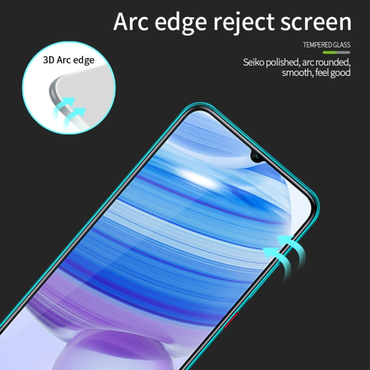 For Xiaomi Redmi 10X 5G MOFI 9H 3D Explosion-proof Curved Screen Tempered Glass Film(Black) -  by MOFI | Online Shopping South Africa | PMC Jewellery