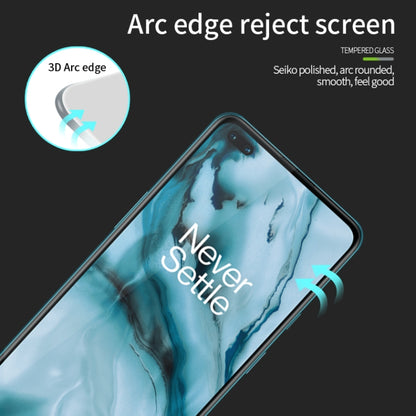 For OnePlus Nord MOFI 9H 3D Explosion-proof Curved Screen Tempered Glass Film(Black) - OnePlus Tempered Glass by MOFI | Online Shopping South Africa | PMC Jewellery