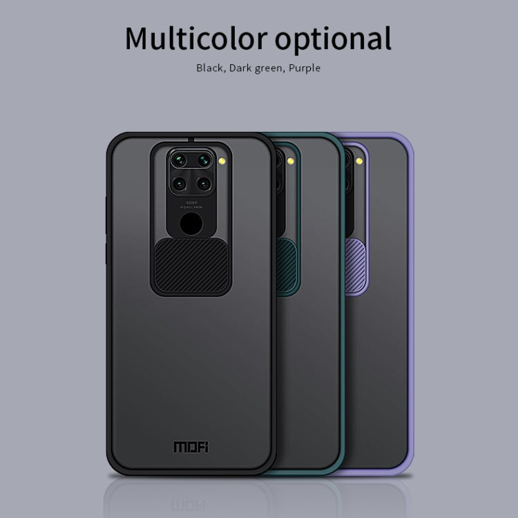 For Xiaomi Redmi Note 9 / 10X 4G MOFI Xing Dun Series Translucent Frosted PC + TPU Privacy Anti-glare Shockproof All-inclusive Protective Case(Green) - Xiaomi Cases by MOFI | Online Shopping South Africa | PMC Jewellery