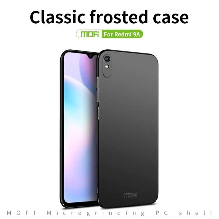 For Xiaomi Redmi 9A MOFI Frosted PC Ultra-thin Hard Case(Black) - Xiaomi Cases by MOFI | Online Shopping South Africa | PMC Jewellery