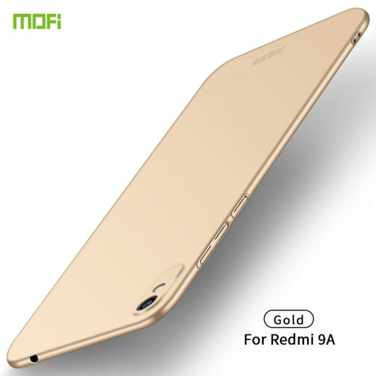 For Xiaomi Redmi 9A MOFI Frosted PC Ultra-thin Hard Case(Gold) - Xiaomi Cases by MOFI | Online Shopping South Africa | PMC Jewellery