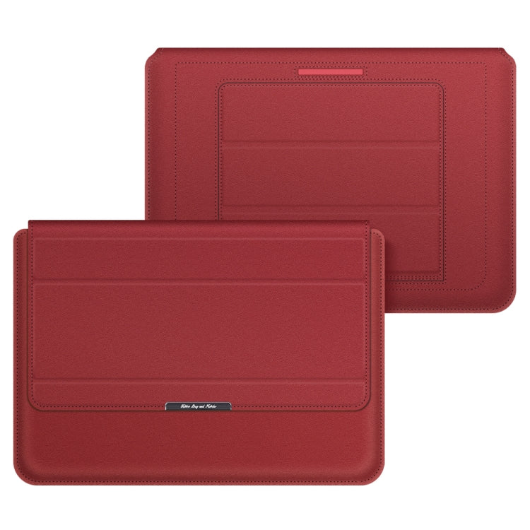 4 in 1 Universal Laptop Holder PU Waterproof Protection Wrist Laptop Bag, Size:13/14inch(Red) - 13.3 inch by PMC Jewellery | Online Shopping South Africa | PMC Jewellery | Buy Now Pay Later Mobicred