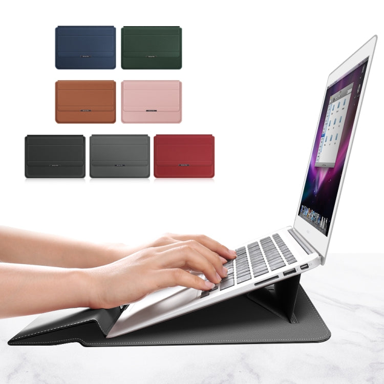 4 in 1 Universal Laptop Holder PU Waterproof Protection Wrist Laptop Bag, Size:13/14inch(Rose gold) - 13.3 inch by PMC Jewellery | Online Shopping South Africa | PMC Jewellery | Buy Now Pay Later Mobicred