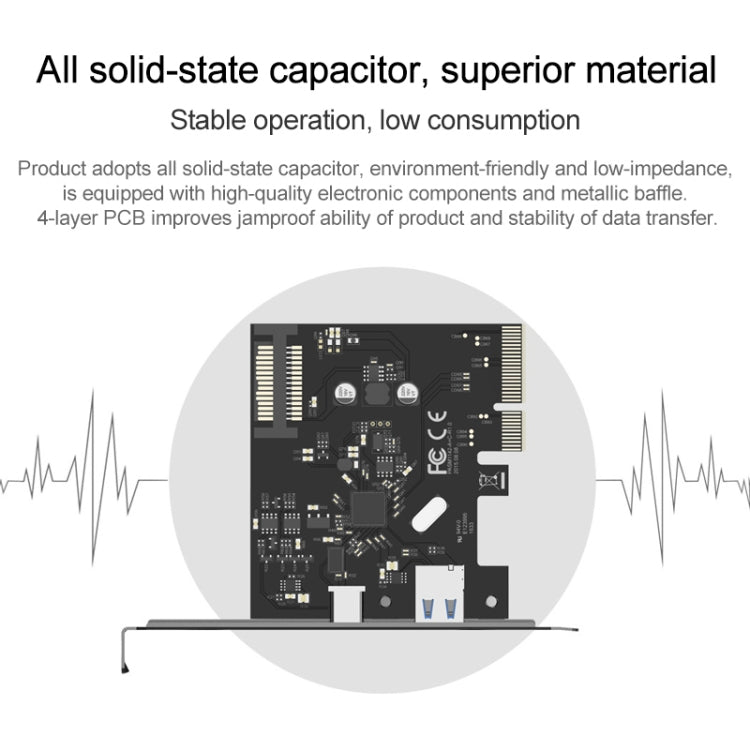 ORICO PA31-AC 2 Port USB3.1 PCI-E Adapter - Add-on Cards by ORICO | Online Shopping South Africa | PMC Jewellery | Buy Now Pay Later Mobicred