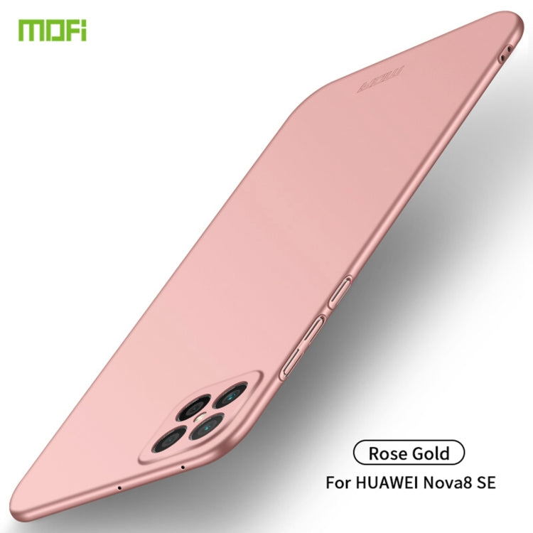 For Huawei nova 8 SE MOFI Frosted PC Ultra-thin Hard Case (Rose gold) - Huawei Cases by MOFI | Online Shopping South Africa | PMC Jewellery