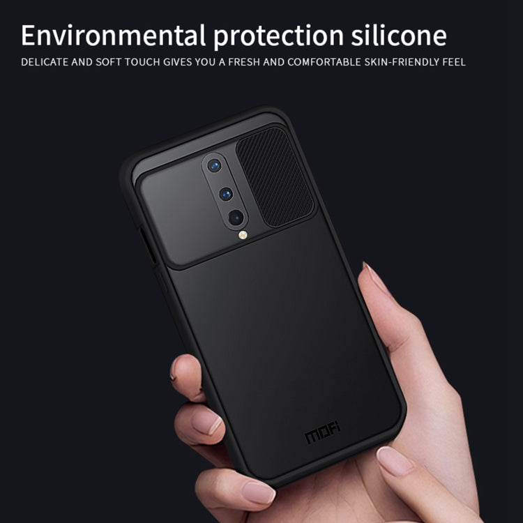 For OnePlus 8 MOFI Xing Dun Series Translucent Frosted PC + TPU Privacy Anti-glare Shockproof All-inclusive Protective Case(Black) - OnePlus Cases by MOFI | Online Shopping South Africa | PMC Jewellery