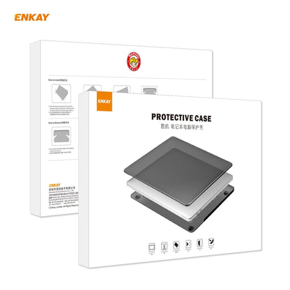 ENKAY 3 in 1 Crystal Laptop Protective Case + US Version TPU Keyboard Film + Anti-dust Plugs Set for MacBook Pro 13.3 inch A1708 (without Touch Bar)(Black) - MacBook Pro Cases by ENKAY | Online Shopping South Africa | PMC Jewellery | Buy Now Pay Later Mobicred