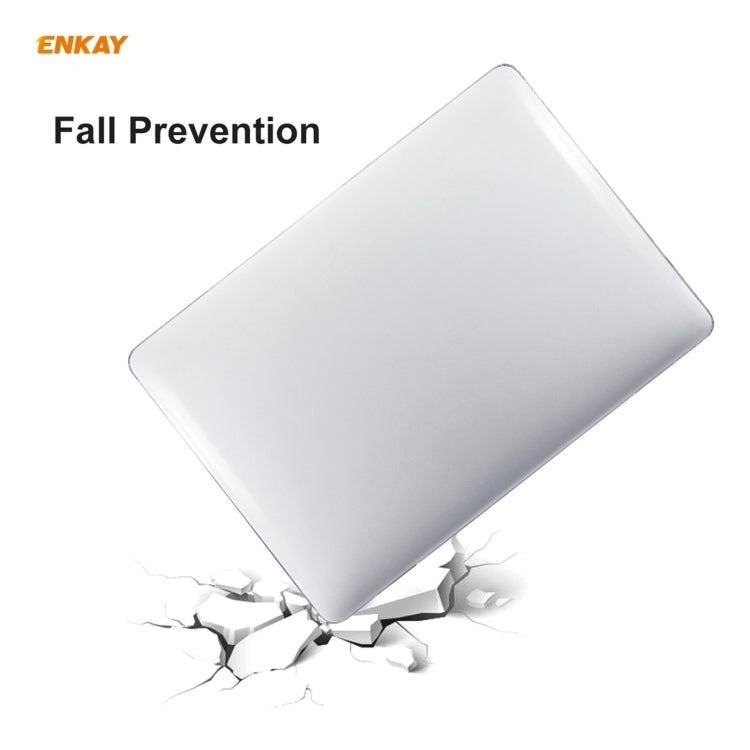 ENKAY 3 in 1 Crystal Laptop Protective Case + US Version TPU Keyboard Film + Anti-dust Plugs Set for MacBook Pro 13.3 inch A1708 (without Touch Bar)(Black) - MacBook Pro Cases by ENKAY | Online Shopping South Africa | PMC Jewellery | Buy Now Pay Later Mobicred