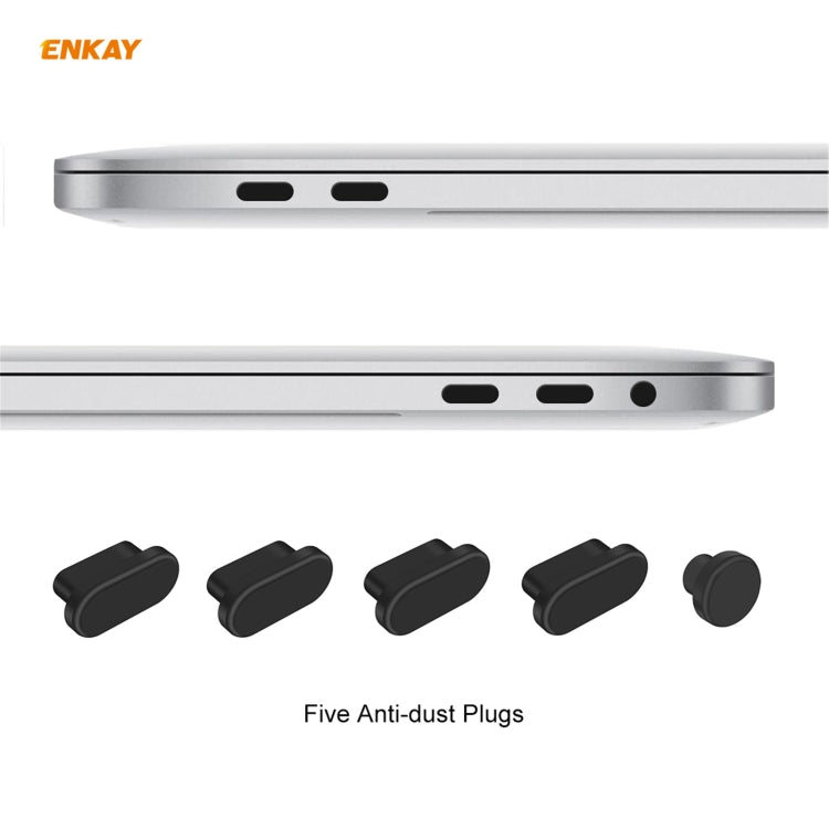 ENKAY 3 in 1 Crystal Laptop Protective Case + US Version TPU Keyboard Film + Anti-dust Plugs Set for MacBook Pro 13.3 inch A1708 (without Touch Bar)(Light Blue) - MacBook Pro Cases by ENKAY | Online Shopping South Africa | PMC Jewellery | Buy Now Pay Later Mobicred