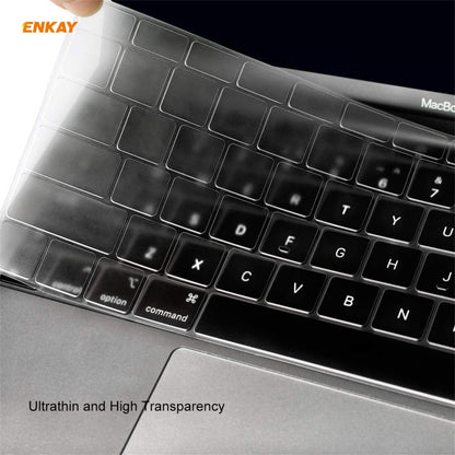 ENKAY 3 in 1 Crystal Laptop Protective Case + US Version TPU Keyboard Film + Anti-dust Plugs Set for MacBook Pro 13.3 inch A1708 (without Touch Bar)(Dark Blue) - MacBook Pro Cases by ENKAY | Online Shopping South Africa | PMC Jewellery | Buy Now Pay Later Mobicred