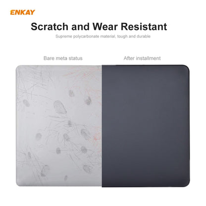 ENKAY 3 in 1 Matte Laptop Protective Case + US Version TPU Keyboard Film + Anti-dust Plugs Set for MacBook Pro 13.3 inch A1706 / A1989 / A2159 (with Touch Bar)(Black) - MacBook Pro Cases by ENKAY | Online Shopping South Africa | PMC Jewellery | Buy Now Pay Later Mobicred