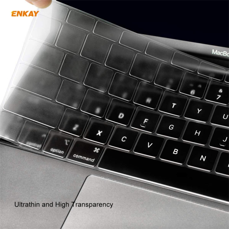 ENKAY 3 in 1 Matte Laptop Protective Case + US Version TPU Keyboard Film + Anti-dust Plugs Set for MacBook Pro 13.3 inch A1706 / A1989 / A2159 (with Touch Bar)(Dark Blue) - MacBook Pro Cases by ENKAY | Online Shopping South Africa | PMC Jewellery | Buy Now Pay Later Mobicred