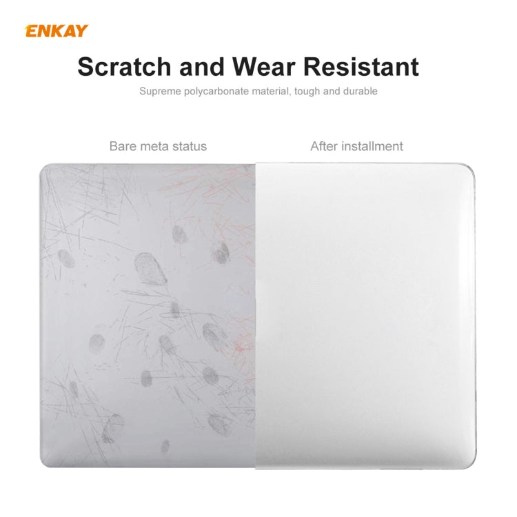 ENKAY 3 in 1 Crystal Laptop Protective Case + US Version TPU Keyboard Film + Anti-dust Plugs Set for MacBook Pro 15.4 inch A1707 & A1990 (with Touch Bar)(Transparent) - MacBook Pro Cases by ENKAY | Online Shopping South Africa | PMC Jewellery | Buy Now Pay Later Mobicred