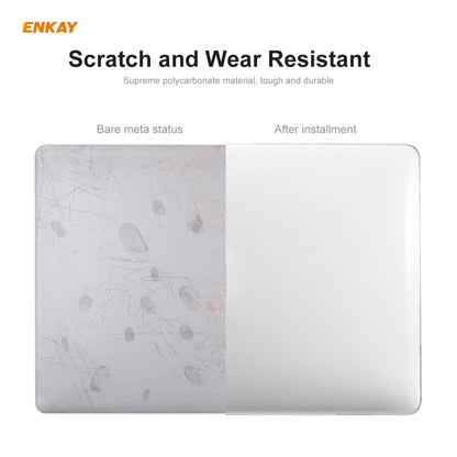 ENKAY 3 in 1 Crystal Laptop Protective Case + EU Version TPU Keyboard Film + Anti-dust Plugs Set for MacBook Pro 13.3 inch A2251 & A2289 & A2338 (with Touch Bar)(Pink) - MacBook Pro Cases by ENKAY | Online Shopping South Africa | PMC Jewellery | Buy Now Pay Later Mobicred