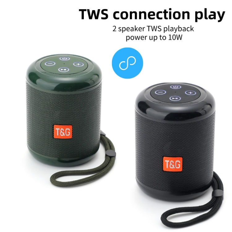 T&G TG519 TWS HiFi Portable Bluetooth Speaker Subwoofer Outdoor Wireless Column Speakers Support TF Card / FM / 3.5mm AUX / U Disk / Hands-free Call(Black) - Desktop Speaker by T&G | Online Shopping South Africa | PMC Jewellery | Buy Now Pay Later Mobicred