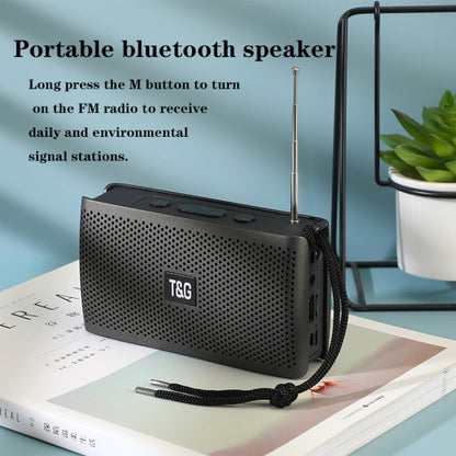 T&G TG282 Portable Bluetooth Speakers with Flashlight, Support TF Card / FM / 3.5mm AUX / U Disk / Hands-free Call(Blue) - Desktop Speaker by T&G | Online Shopping South Africa | PMC Jewellery | Buy Now Pay Later Mobicred