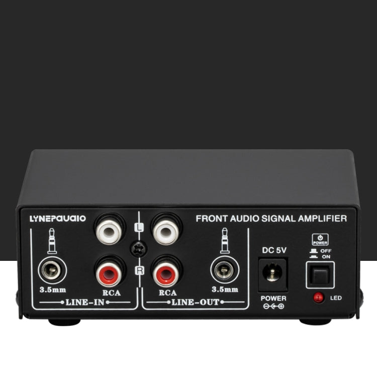 B053 Front Stereo Sound Amplifier Headphone Speaker Amplifier Booster with Volume Adjustment, 2-Way Mixer, USB 5V Power Supply, US Plug -  by PMC Jewellery | Online Shopping South Africa | PMC Jewellery | Buy Now Pay Later Mobicred