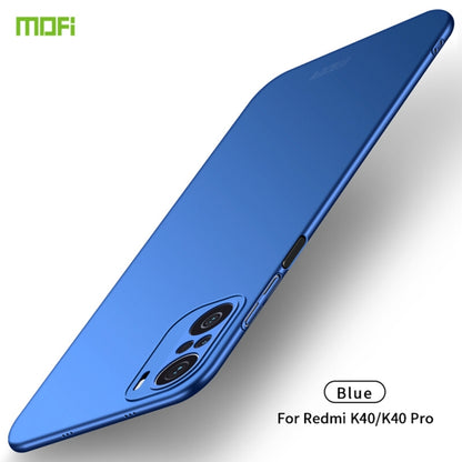 For Xiaomi Redmi K40 / K40 Pro MOFI Frosted PC Ultra-thin Hard Case(Blue) - Xiaomi Cases by MOFI | Online Shopping South Africa | PMC Jewellery